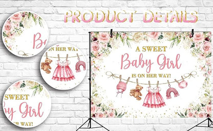 Cute Clothes Baby Shower Backdrop - Image 8