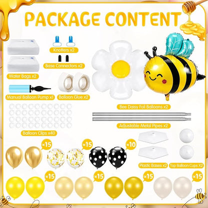 Kasyat 2 Sets Bee Theme Party Balloon Column Stand Kit - Image 3