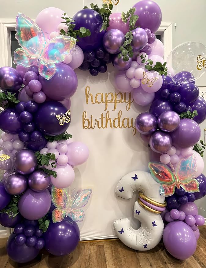 Purple Balloons, Birthday Decorations - Image 5