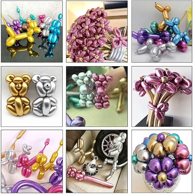 LXZFCRG 100pcs 260 Long Balloons Kit - Image 6