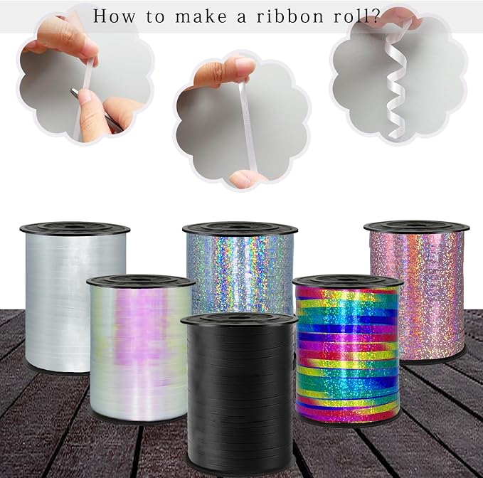 White Curling Ribbon, 500 Yard Premium White Curling Ribbons, Balloon String - Image 5