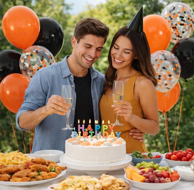 60-Pack 12-Inch Confetti Latex Balloons - Image 8