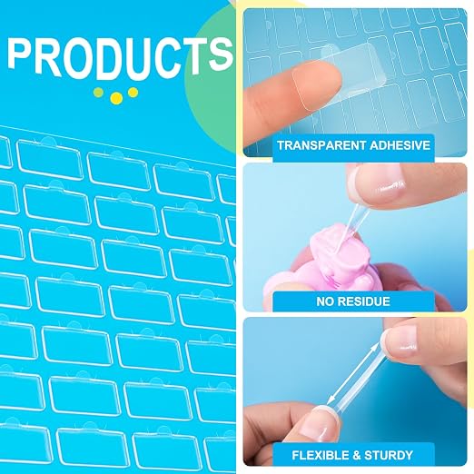 300Pcs Adhesive Clear Museum Putty, Double Sided | 4.31" X 5.81", Stick Dots - Image 4