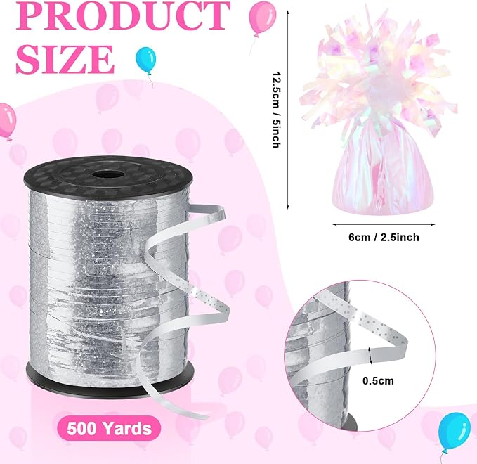 Yunsailing 25 Pcs Heavy Metallic Balloon Weights - Image 2