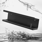 Hair Dryer Holder Wall Mounted Curling Iron Accessories Storage, Straightener Holder, Blow Dryer Holder Organizer, Adhesive Drilling Hair Tool Organizer for Bathroom (Black)