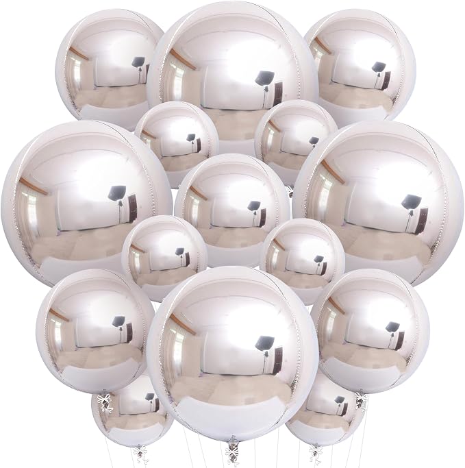 KatchOn Metallic Silver Balloons by KatchOn