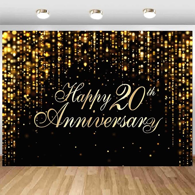 Happy 20th Anniversary Backdrop - Image 5