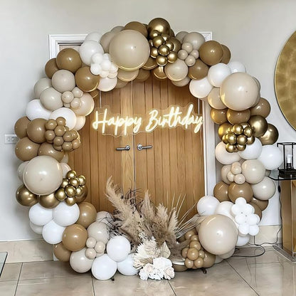 135pcs Brown Balloons Different Sizes 18" 12" 10" 5" Latex Balloon Garland Arch - Image 4
