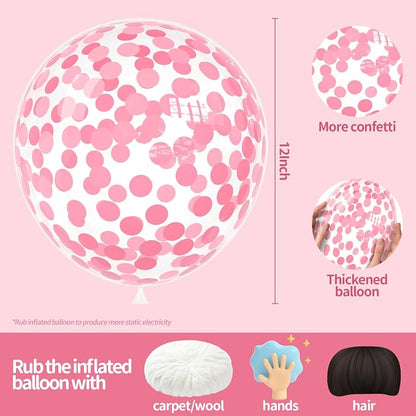 Pink Confetti Balloons - Image 2