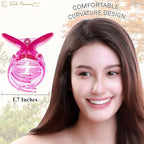RC ROCHE 6 Pcs Double Claw Hair Clip Tooth Claw Clip Grip Tooth Jaw Clamps Thin Fine Hair Strong Hold No Slip Undo Clutchers for Women, Medium Transparent Multicolor