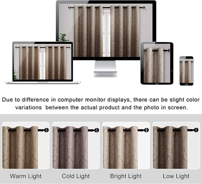 DWCN Ombre Blackout Curtains for Bedroom - Image 7