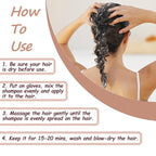 Black Argan Oil Hair Dye - 16.9 Fl Oz, 3 in 1 Semi-Permanent Color Shampoo, Easy To Use (Black)