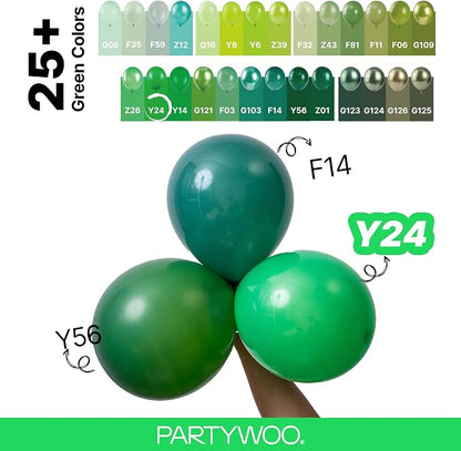 PartyWoo Green Balloons 85pcs Different Sizes of 18 12 10 5 Inch | Balloons - Image 4