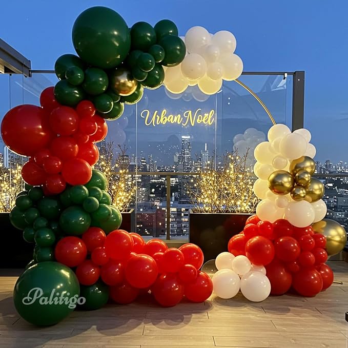 Christmas Balloon Arch Kit, 12 and 18 in Sizes, Christmas Party Decorations - Image 6