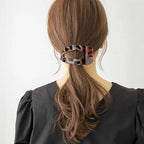 4Pcs Flat Hair Clips for Women Leopard French Claw Alligator Concord Flat Hair Clips Fashion Accessories for Women Girls