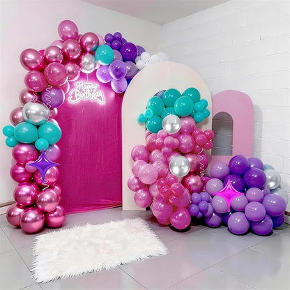 Pink Purple Blue Balloons - Image 4