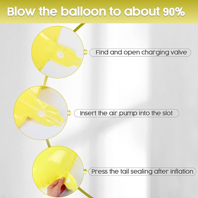2 Balloon - Macaron Yellow Birthday Number Balloons, 40 Inch Decorations | - Image 6