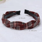 4 PK Braided Headband for Women Girls Plaid Hairband Fashion Non Slip Hairhoop Weaving Shape Winter Fall Headbands Hair Accessories