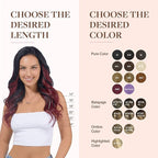 GOO GOO Clip in Hair Extensions Real Human Hair, Remy Human Hair Extensions Clip ins for Women, Natural Human Hair, 18inch 120g 7Pcs, 530 Burgundy