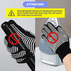Heat‑Resistant Gloves–Silicone‑Grip Protection for Hair Styling, Curling & Flat Iron, Heat Press, Sublimation–Universal Fit