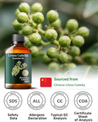 Mumianhua Litsea Cubeba Essential Oil 100% Pure Litsea Cubeba Oil Natural May Chang Essential Oil for Aroma & Diffusers, Massage, Skin Care, Hair Care, Candle & Soap Making 3.38 Fl Oz