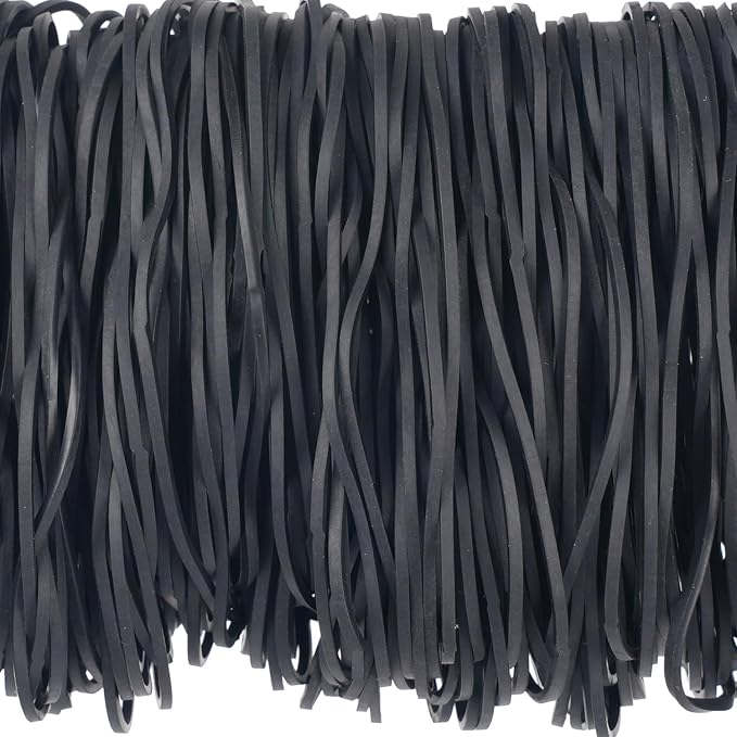 AIWOQI Rubber Bands for Balloon Arches 300Pcs 4.8inch Big Stretchy Long | Black - Image 6