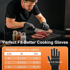 HEAVY DUTY 10 Mil Nitrile Gloves Disposable Rubber Cooking Gloves Industrial Raised Diamond Texture,Latex Free 1000PCs