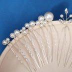 12 Pieces Bride Hair Pins Rhinestones Hair Accessories for Women Crystal Wedding Hairpiece for Bridesmaids