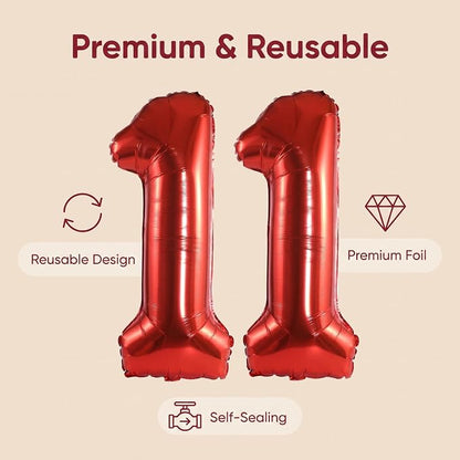YPSelected 32 Inch Large Foil Helium Number Balloon Birthday Wedding Party 0-9 - Image 6