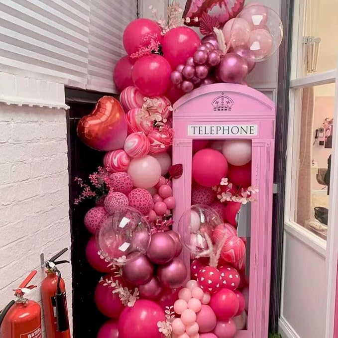 YMSZ Pink Balloon Garland Arch Kit, Baby Shower, Valentine's Day Party - Image 4