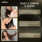 Bablabear Hair Mask for Damaged Hair,Hair Treatment for Color Treated Hair Deep Conditioner,Mascarilla Para El Cabello for Dry/Frizzy Hair.Moisturizer and Adds Shine.Hair Care for Curly Hair.500ml