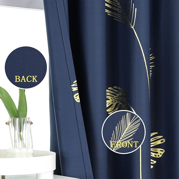 Thermal Insulated Blackout Curtains 72 Inches Long - Image 3