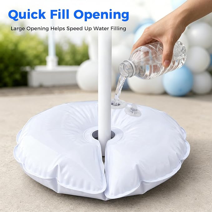4 Pcs Water Weight Bags for Balloon Column Stand & Balloon Arch | Openable - Image 3