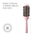 Magic Curling Round Brush(1.7 Inch), Non-electronic, Self-Standing Round Quick Styling Brush, Great Blowout, Ceramic Coated/Ionic Thermal Barrel, Blowout Volume, Wave Styler