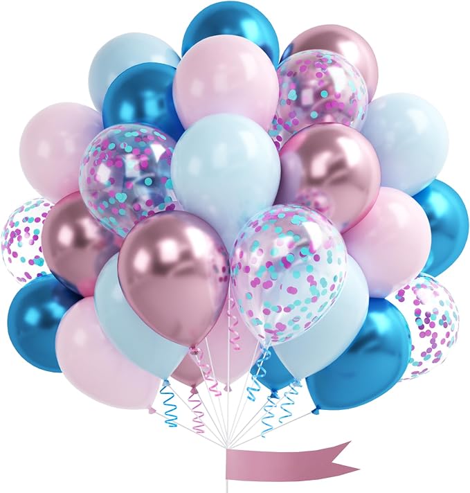 Macaron Pink and Blue Balloons by OTLGEUA