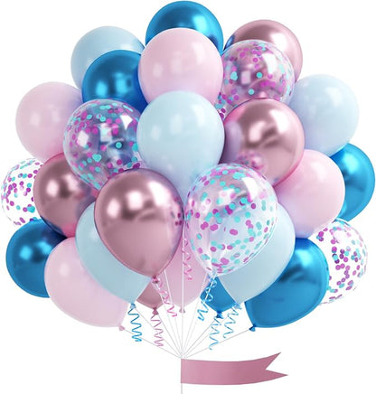 Macaron Pink and Blue Balloons by OTLGEUA