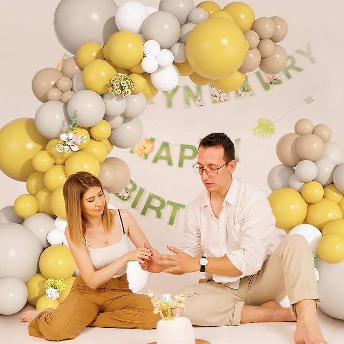 Ouddy Party 149Pcs Mustard Yellow Balloon Arch Garland Kit 18 12 10 5 Inch | - Image 7