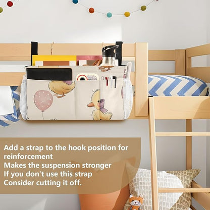 Bedside Caddy Metal Frame Hanging Organizer Bunk Bed Dorm Accessories Hook And - Image 6