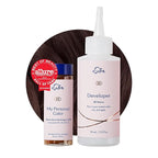 eSalon Permanent Hair Color & Dye Kit - Darkest Brown Red Mahogany - Personal Colorist for Up To 100% Gray Coverage, All Hair Types - Professional-Grade Ammonia-Free