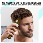 Brown Hair Dye,Hair Dye Shampoo for Women,Hair Color for Gray Hair Coverage Permanent,Comb Dyeing Champu Para CanasHair Dye 4 in 1 With Comb Herbal Natural Plant Hair Color Shampoo(Brown)