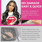 Lashey Seamless Clip in Hair Extensions Human Hair 4pcs 50g Grey 22 Inch Long Straight Clip in Hair Extensions Human Hair with Invisi Edge