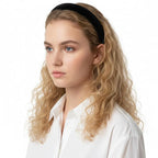 Black Velvet Headbands for Women,3 Pcs Headbands for Women Non Slip 3 Different Width,Elastic Hair Bands Fashion Accessories