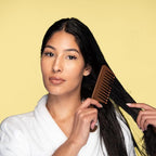 Coconut Oil Infused, Scented Shower Comb, Wide Tooth Comb for Detangling Wet or Dry hair. For All Hair Type