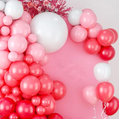 Red Pink Balloon Arch & Garland Kit - Image 3