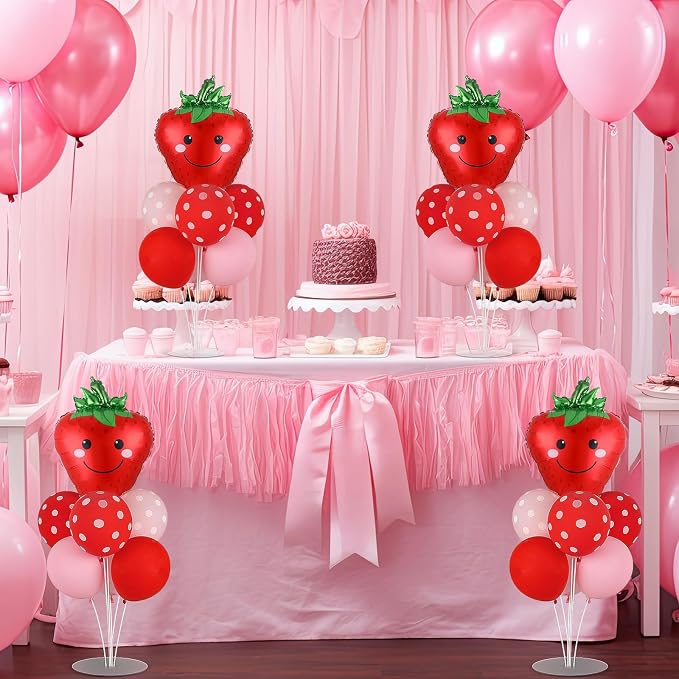 4 Sets Strawberry Party Balloons Stand Kit - Image 5
