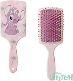 LUV HER Kids Disney Hair Brush & Spa Headband Set for Girls - Features Angel from Lilo and Stitch - Fun Grooming Kit for Detangling Styling - Soft & Stretchy One Size, Ages 3+