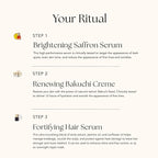 RANAVAT Royal Trio Travel Size Gift Set - Set Includes Brightening Saffron Face Serum, Renewing Bakuchi Face Cream & Fortifying Hair Serum - Clinically Tested Vegan Skincare & Haircare (3 Count)