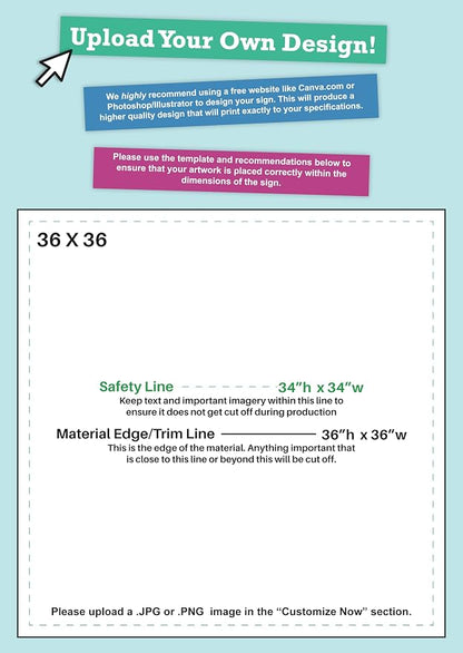 CustomForMe Personalized Vinyl Banner – Vinyl Printed Customizable Banner - Image 3