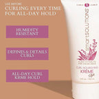 SMART SOLUTIONS Curl Nourishing Kreme, 5 oz. | Curl Defender | Defies Humidity | Replenishes Nutrients