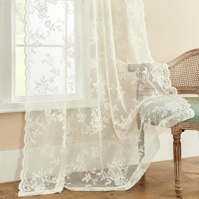 SEEKRIGHT Vintage Lace Curtains - Image 5